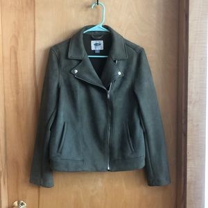 Old Navy Faux Suede Motorcyle Jacket